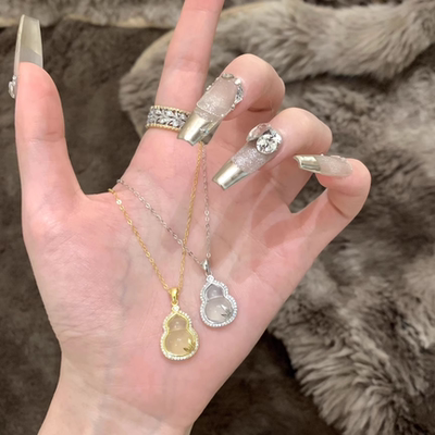 s925「金枝玉叶福禄」玉髓葫芦