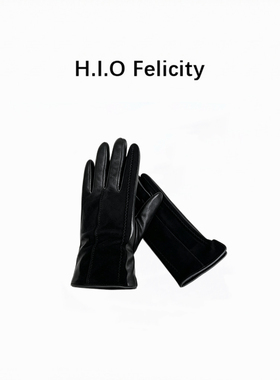 H.I.O Felicity真皮羊皮手套女士冬季保暖可触屏骑行ST67327