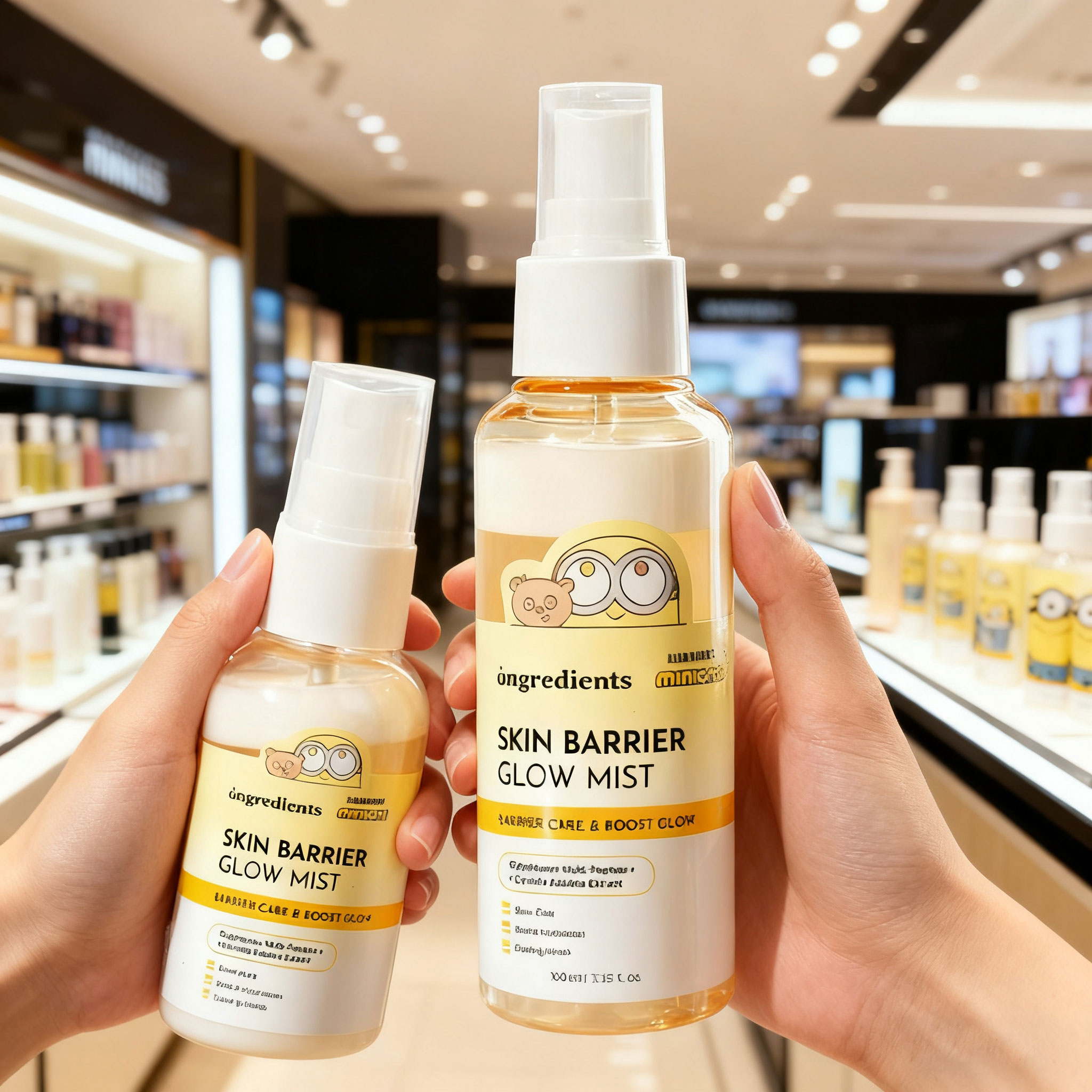 韩国小黄人屏障光泽精华喷雾