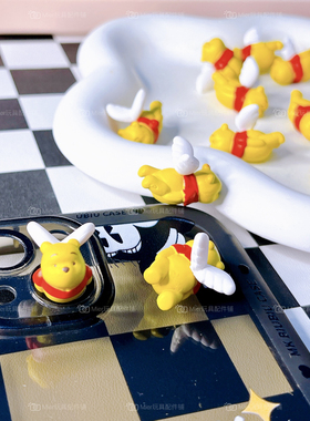 祖国版翅膀噗噗公仔DIY滴胶奶油胶手机壳配件公仔