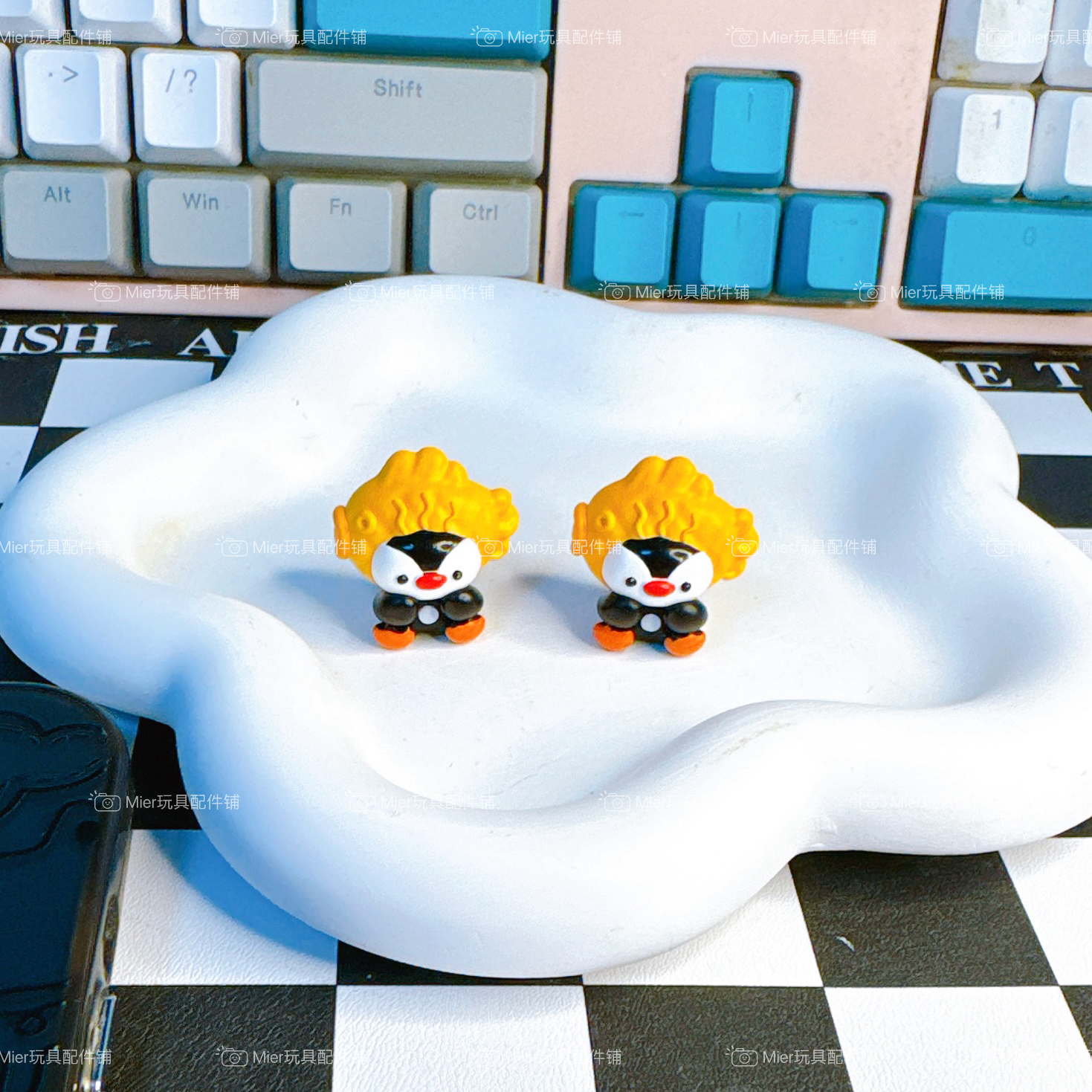 设计款围pinga鲷鱼烧头套可爱公仔DIY滴胶奶油胶手机壳挂件笔刀