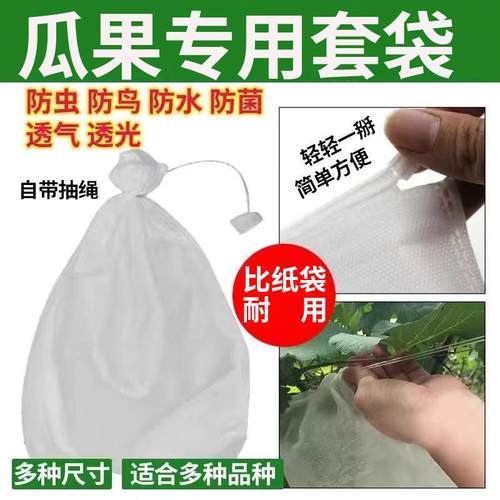 抽拉绳无纺布套袋防虫防鸟透光