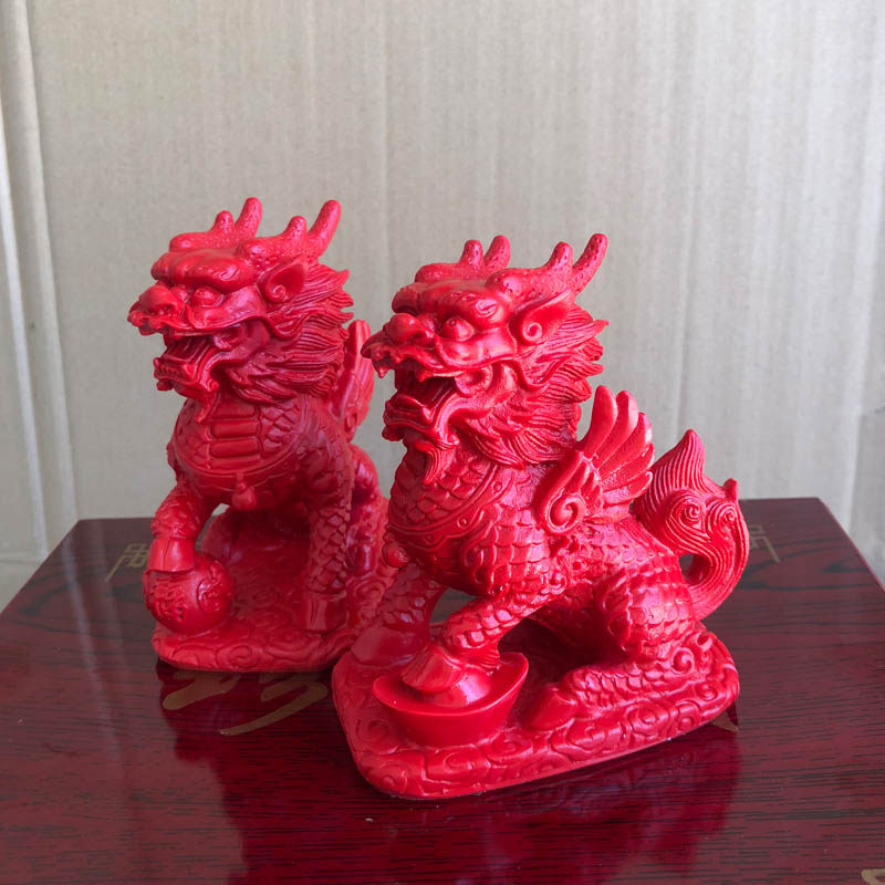 台湾原色朱砂摆件送证书