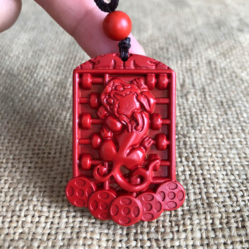 招财进宝貔貅精打细算证书吊坠