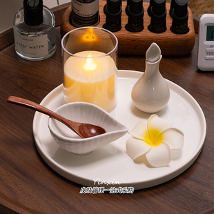 美容院陶瓷精油碗碟产品调配分装瓶水疗按摩皮肤管理托盘spa采耳
