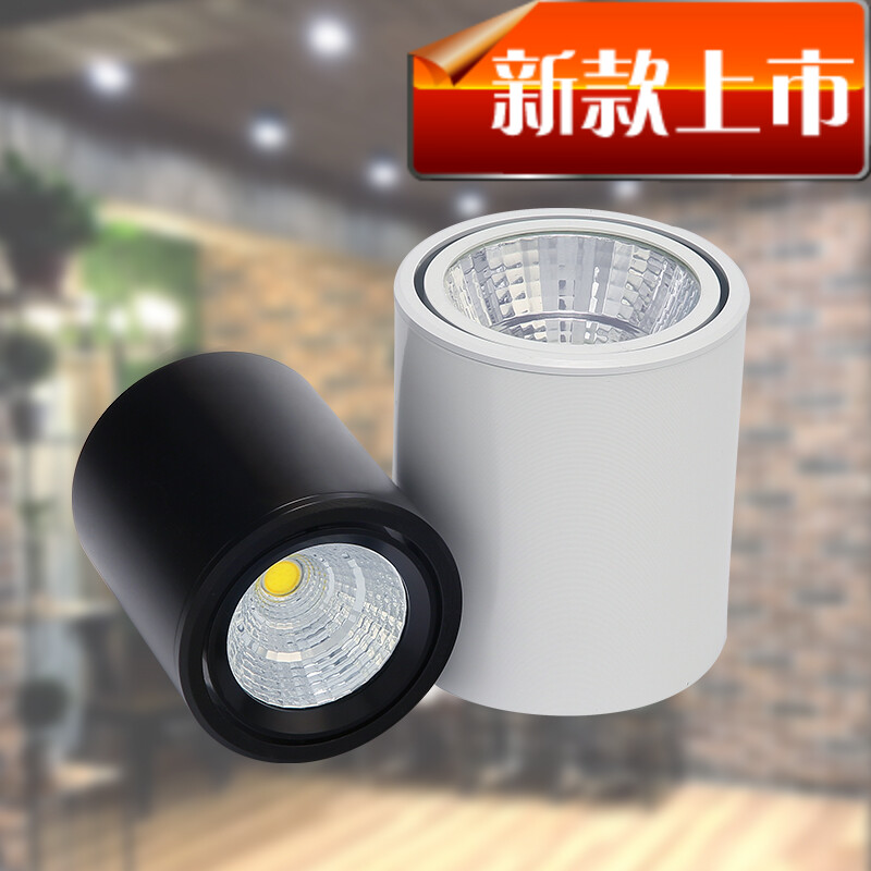 led吸顶式圆形过道玄关明装筒灯