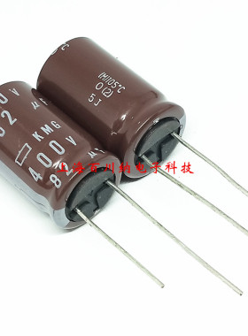 日本化工电解电容 400v82uF 16x25 105度 黑金刚KMG系列 全新原装