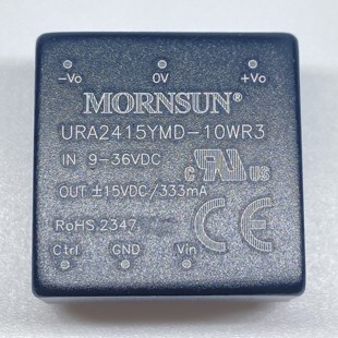 URA2415YMD-10WR3金升阳DC-DC电源模块9-36V转正负15V333mA可直拍