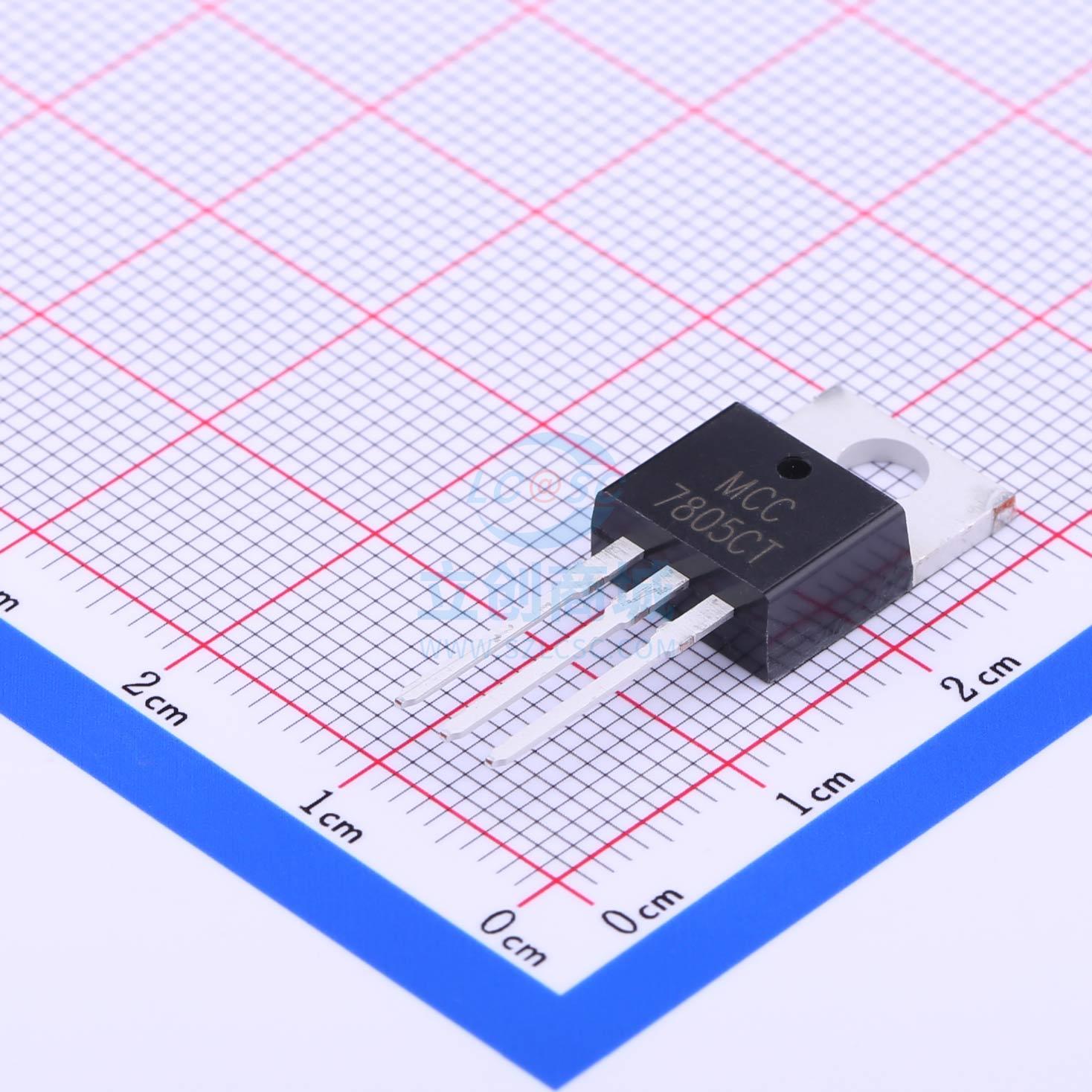 MC7805CT-BP 线性稳压器(LDO) 正 Vin=35V Vout=5V 1.5A 73dB@(12