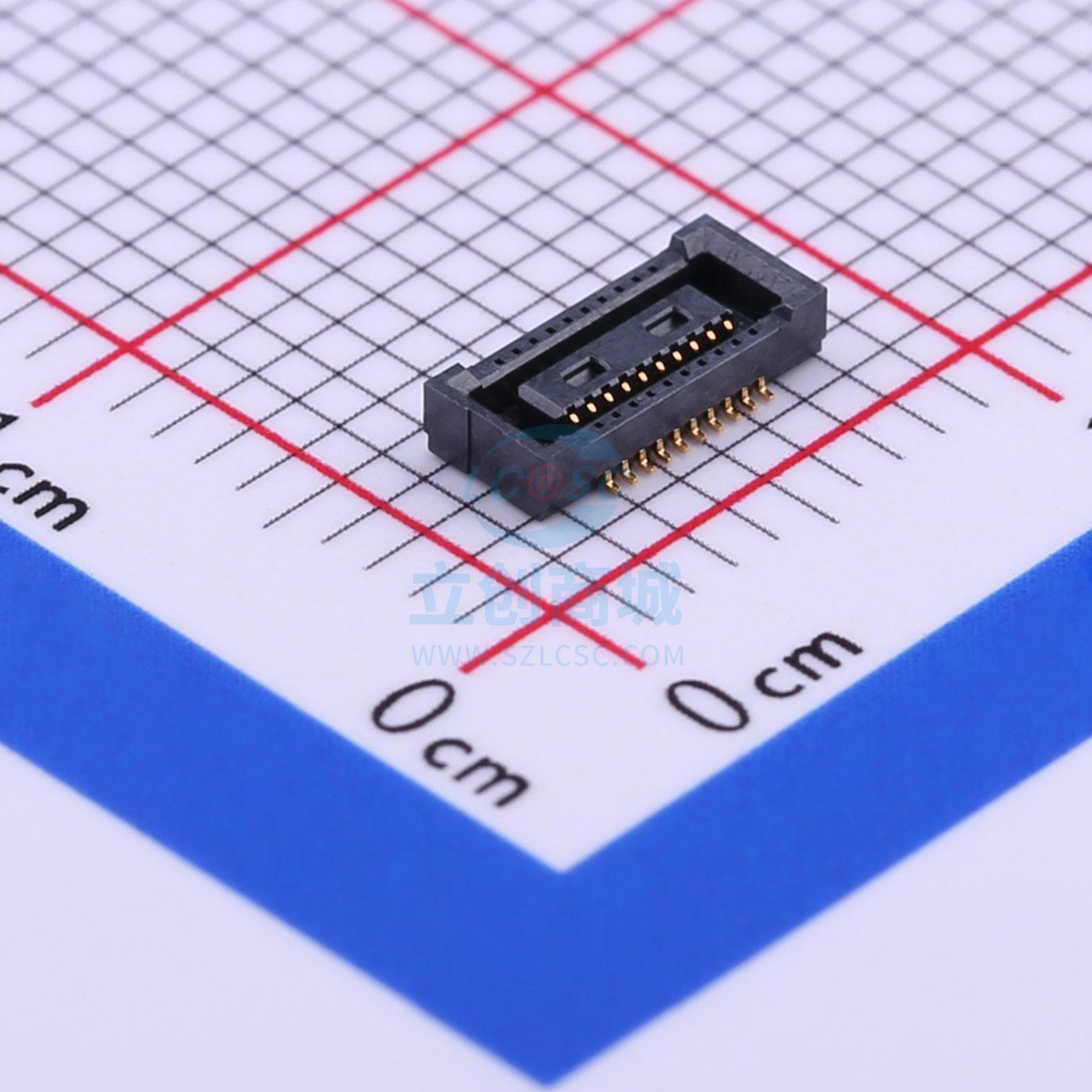 DF40C-20DS-0.4V(51) 板对板连接器 PIN：20 间距0.4mm 母 立贴