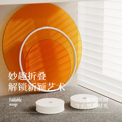 十八纸台面圆形展示台可折叠小摆台桌面摆放装饰拍摄陈列架小展架
