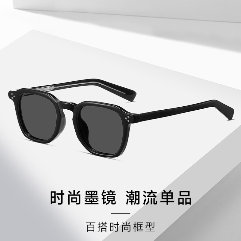 近视墨镜女韩2026高级感复古个性不规则男小红书有度数偏光太阳镜