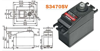 FUTABA S3470SV 高压数码舵机 双叶行货 带保修 大量现货