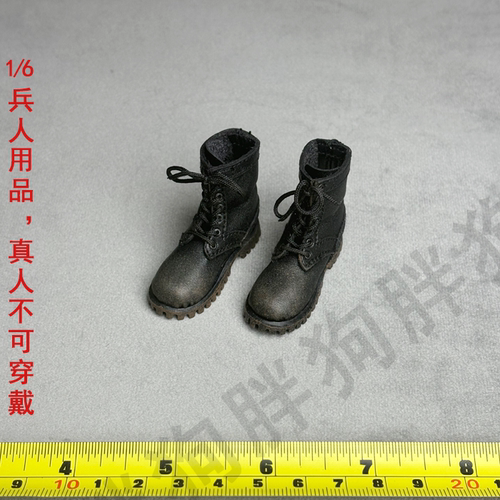 SWTOYS 1/6 JOKER 剥皮小丑 真皮鞋子 兵人偶实心短靴子模型