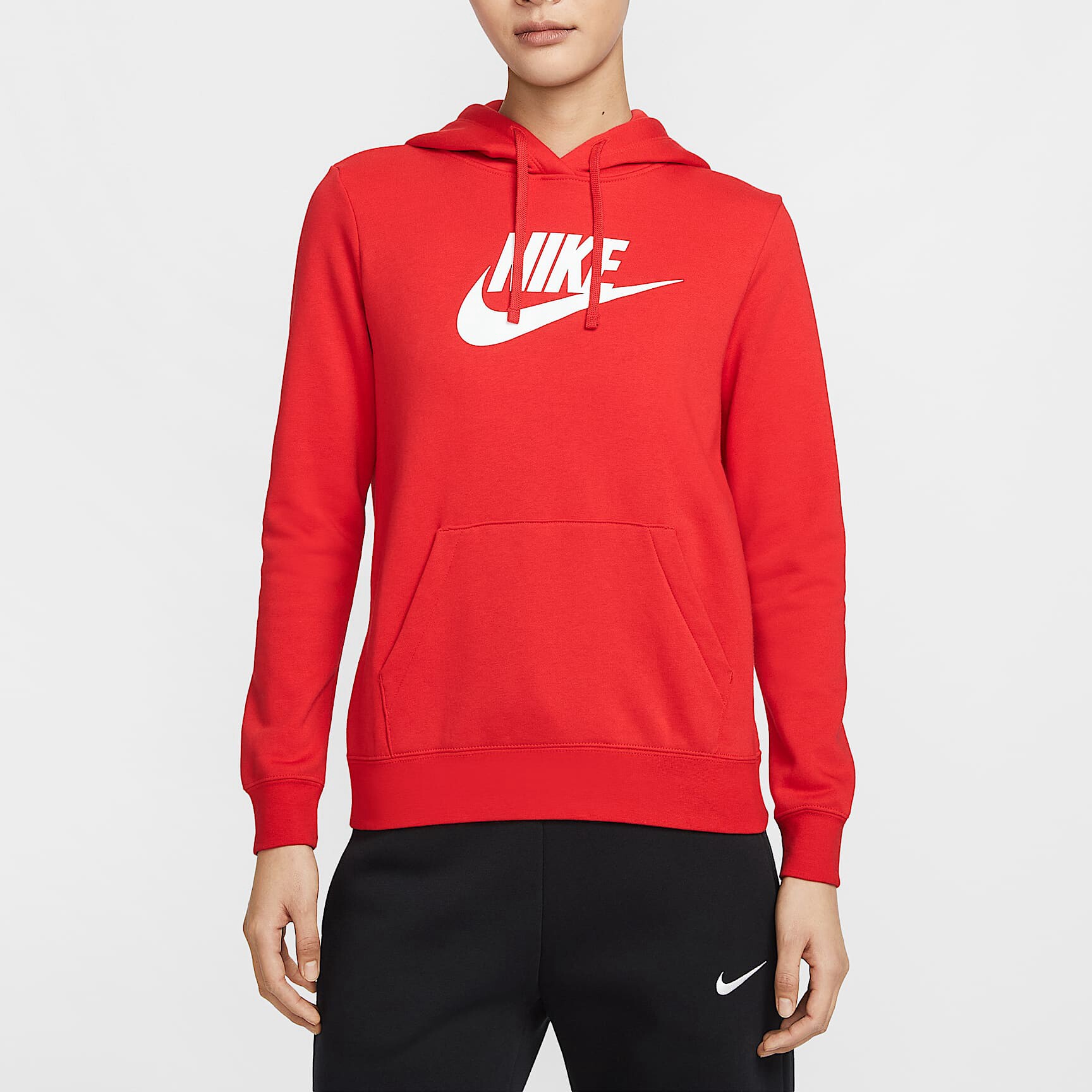 Nike/耐克Club Fleece女子薄绒标志套头连帽衫DQ5776