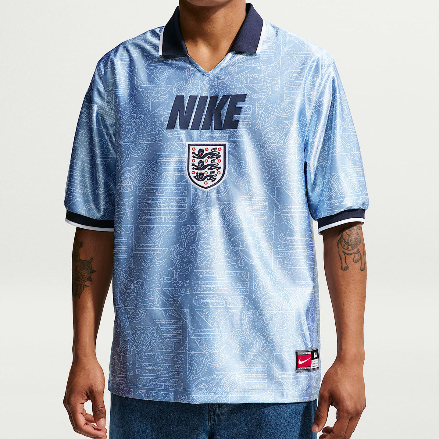 耐克英格兰队 EnergyNike Dri-FIT 男子速干短袖足球上衣IH1866