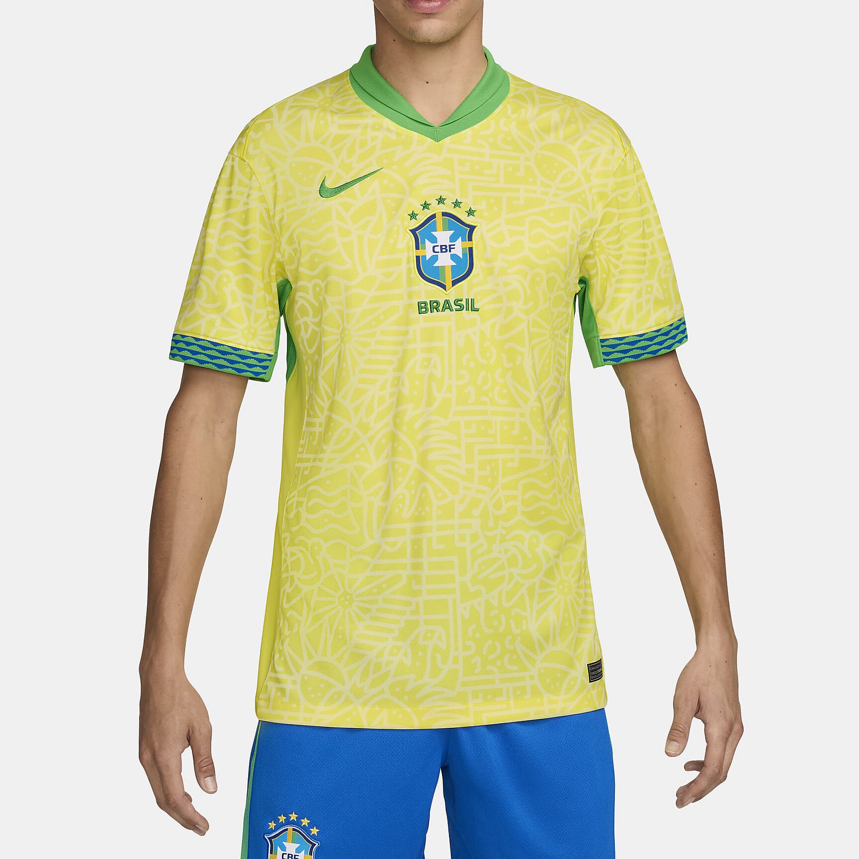 Nike/耐克巴西队主场球迷版Nike Dri-FIT 男子速干足球球衣FJ4284