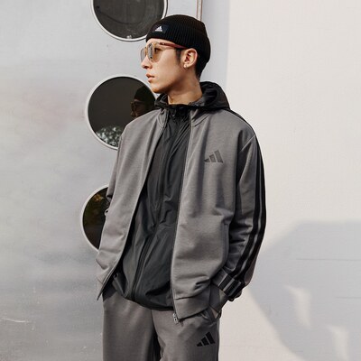 阿迪达斯运动休闲男女经典运动休闲长袖套装