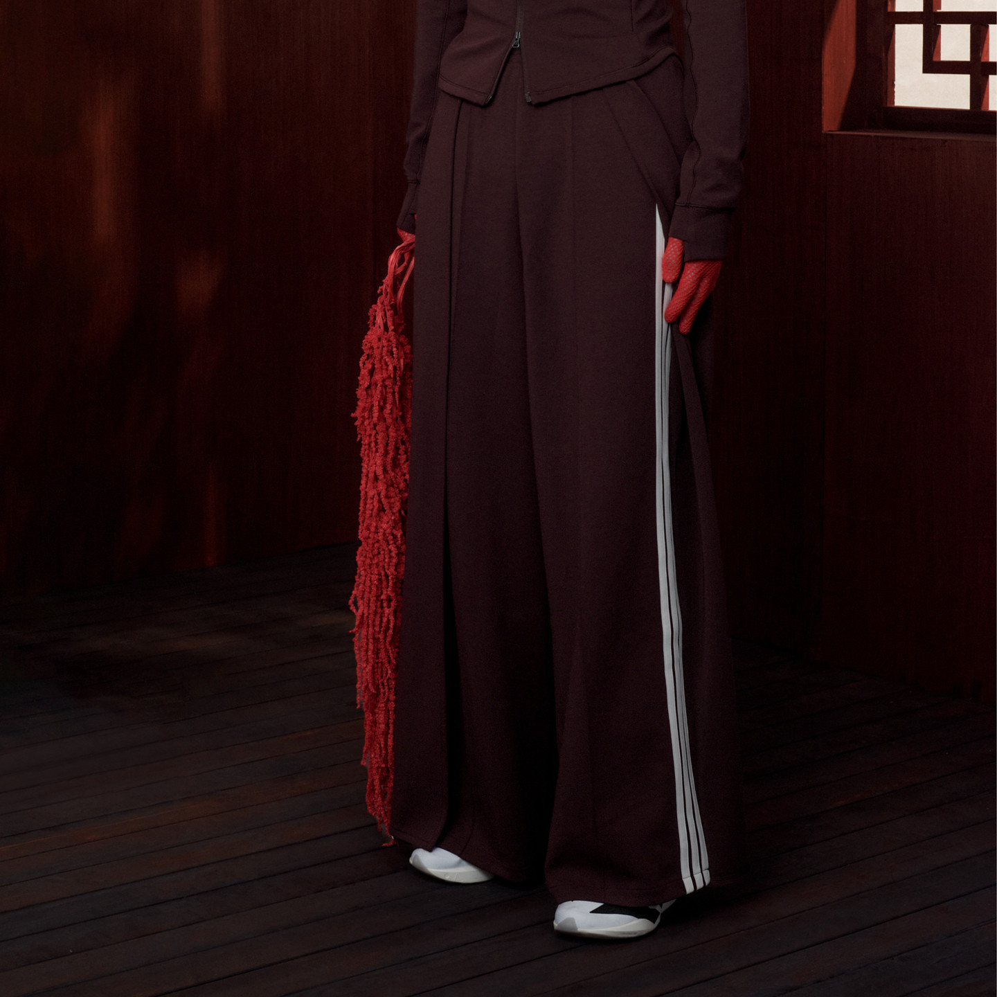 阿迪达斯运动休闲女子高腰宽松阔腿运动休闲裤KU5378|KU5379