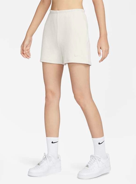 耐克Nike Chill Rib女子高腰修身短裤