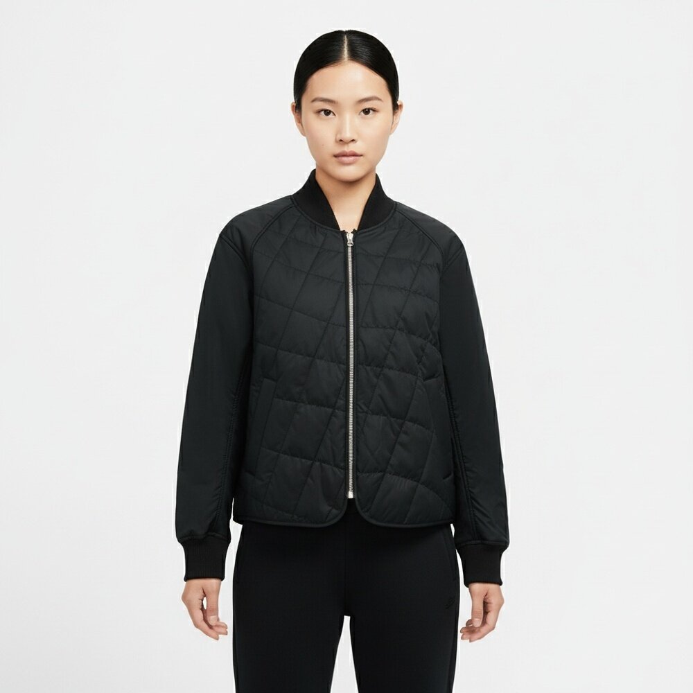 Nike/耐克ASWNKNVLTYQUILTEDJKT立领耐磨长袖棉服女装IF0343
