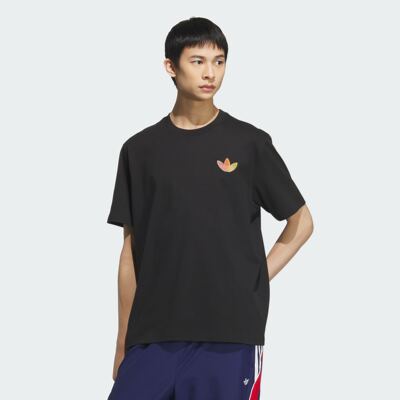 阿迪达斯三叶草男女纯棉运动短袖T恤