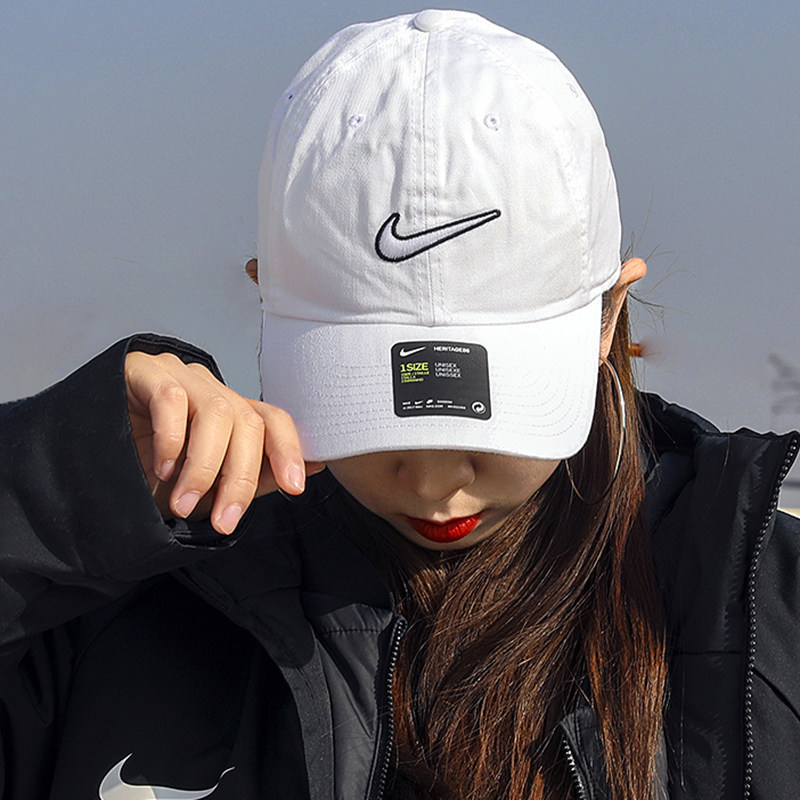 清仓|Nike/耐克女帽棒球帽镂空休闲帽鸭舌帽遮阳帽运动帽Y0605