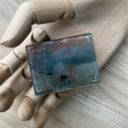 莫奈 日出 ins风 名画 艺术桌面摆件夹子 照片夹 便签夹 留言夹