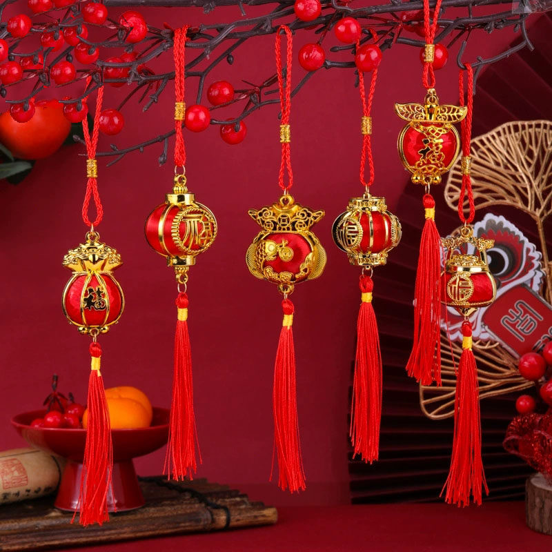 2026春节灯笼串装饰植物盆景汽车挂饰马年挂件创意新年过年饰品,节庆用品/礼品,节日装扮用品,淘宝优惠券,粉丝福利购,淘宝优惠卷