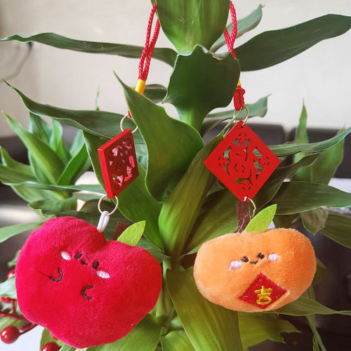 新年福袋福字挂件乔迁新居装饰室内门把手外绿植节日葫芦精美挂饰