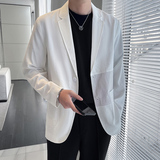 春装轻熟风男士休闲西服拼接韩版宽松薄款西装外套X98555-P105，男装西服，星座301D-6