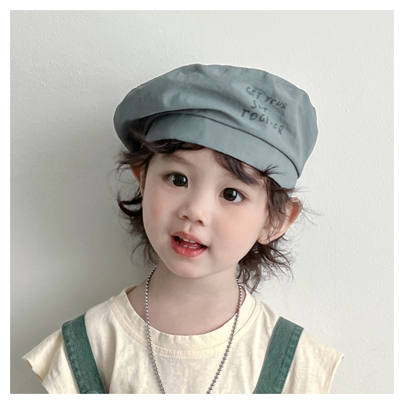 超韩系凹造型洋气儿童贝雷帽