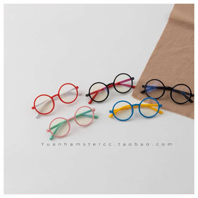 儿童防蓝光眼镜超可爱配色软硅胶镜框男女宝宝拍照凹造型洋气2024