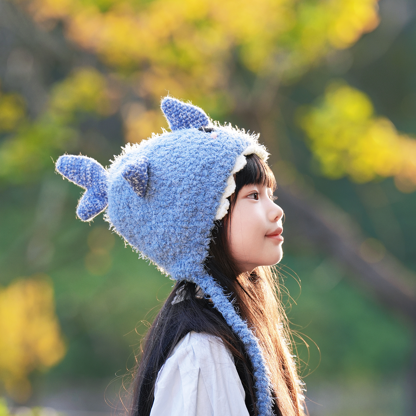 儿童帽子2025年新款可爱小鲨鱼