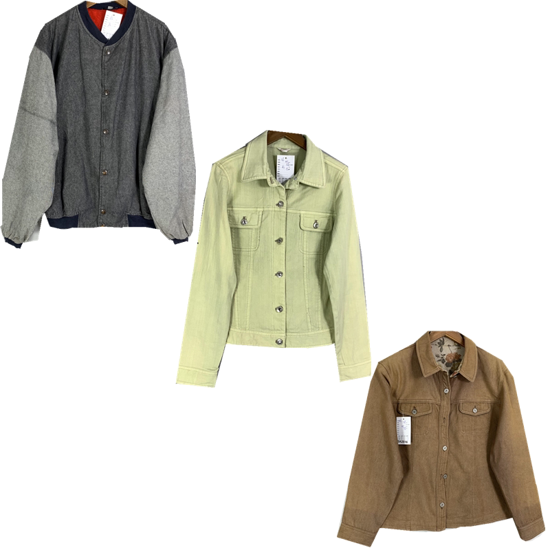 vintage古着美式复古阿美咔叽水洗时尚百搭女短款牛仔夹克外套秋