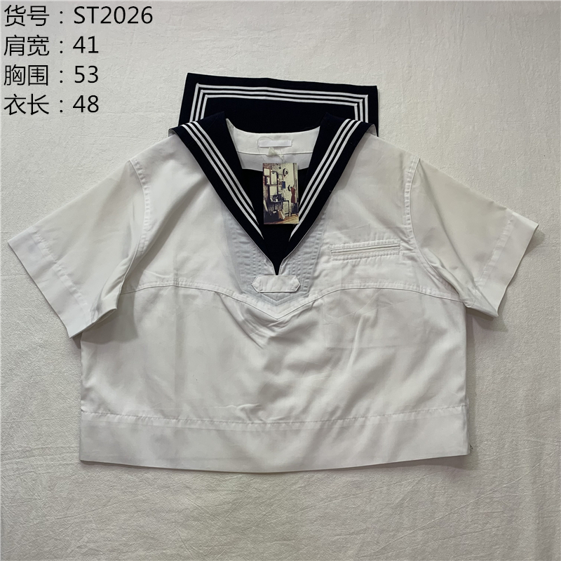 古着中古日本学院风JK制服日制学习院女子短袖水手服夏款