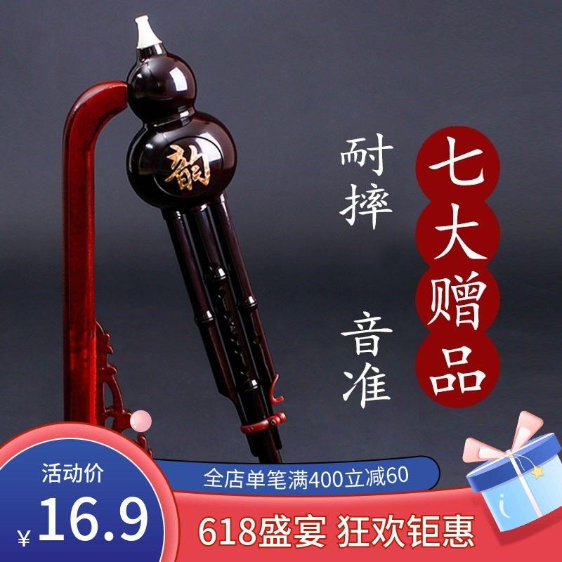 云南民族乐器c调降b调儿童初学者入门成人中小学生自学胡芦丝促销