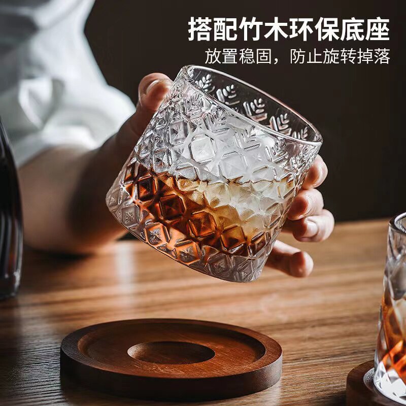 啤酒杯水晶玻璃杯玻璃杯转转杯
