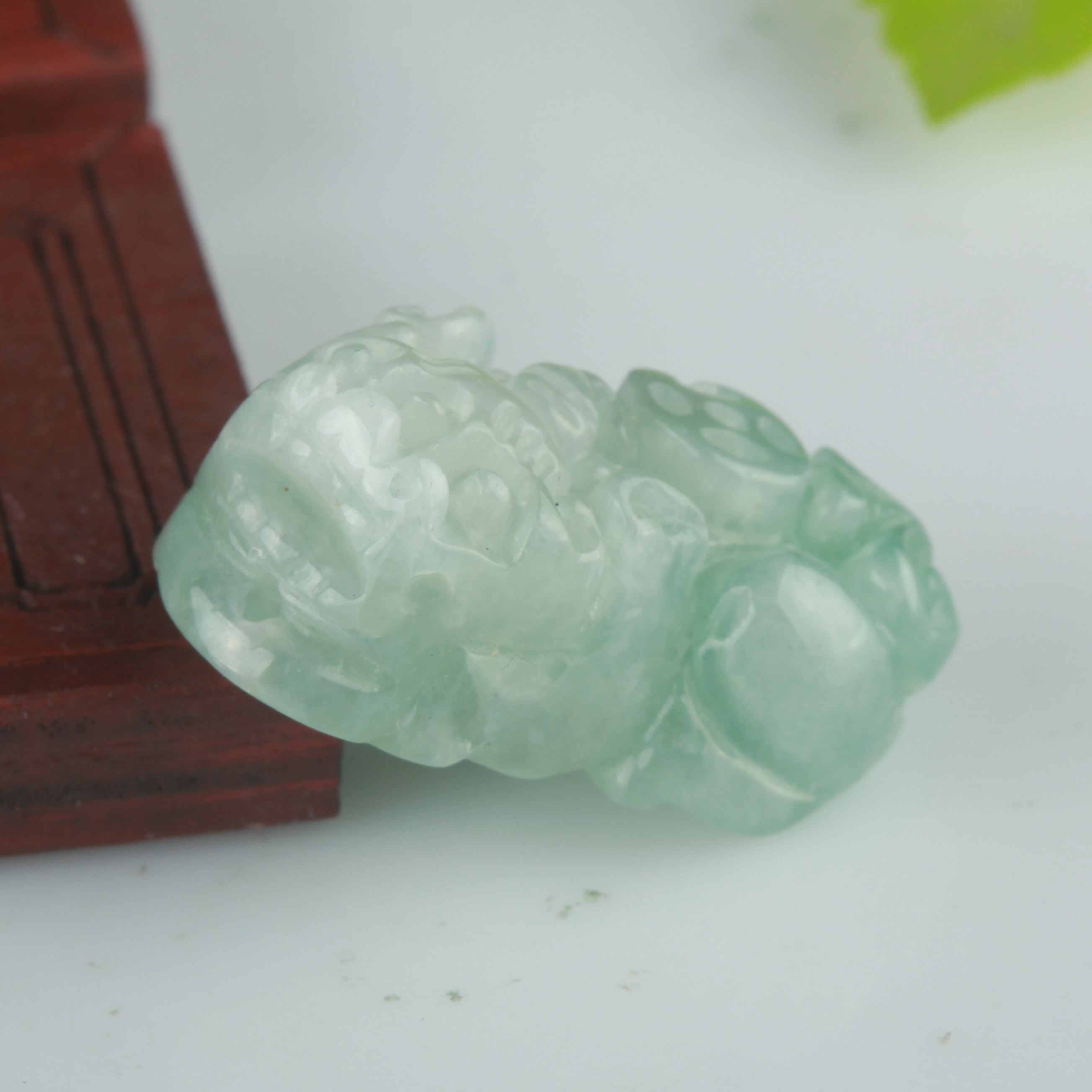 天然翡翠A货貔貅吊坠项链玉招财转运貔貅男女款玉坠送证书