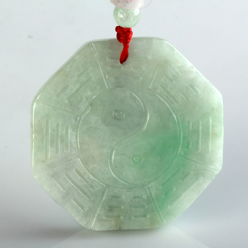 缅甸翡翠A货乾坤周易后天八卦吊坠太极风水单面阴阳鱼八卦玉佩,珠宝/钻石/翡翠,颈饰,淘宝优惠券,粉丝福利购,淘宝优惠卷