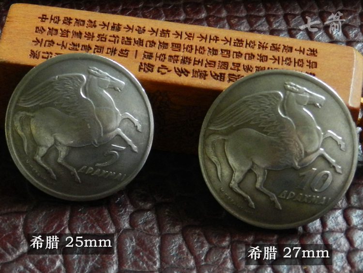 复古手工养牛硬币扣动物美分希腊