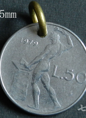 硬币吊坠火神打铁幸运币吊坠