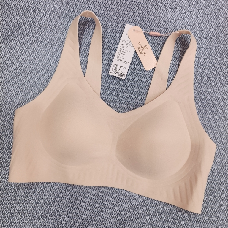 戴美康5502果冻条无痕内衣女软支撑固定杯无钢圈运动文胸春夏薄款