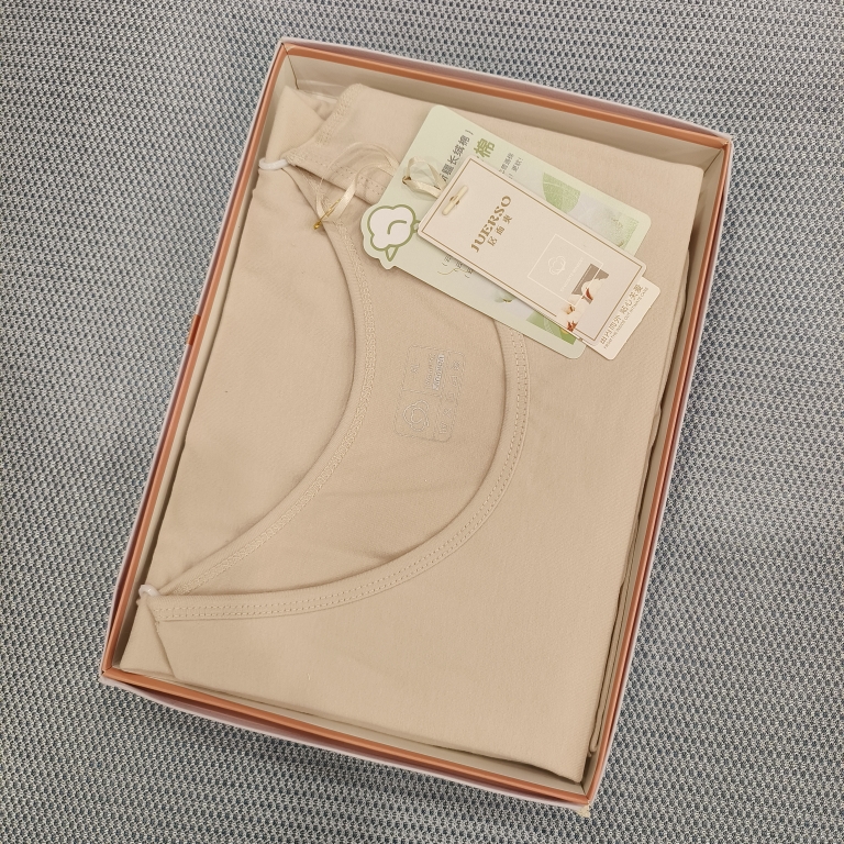 居而爽2301女士秋衣秋裤莱卡棉全棉薄款打底线衣线裤套装保暖内衣