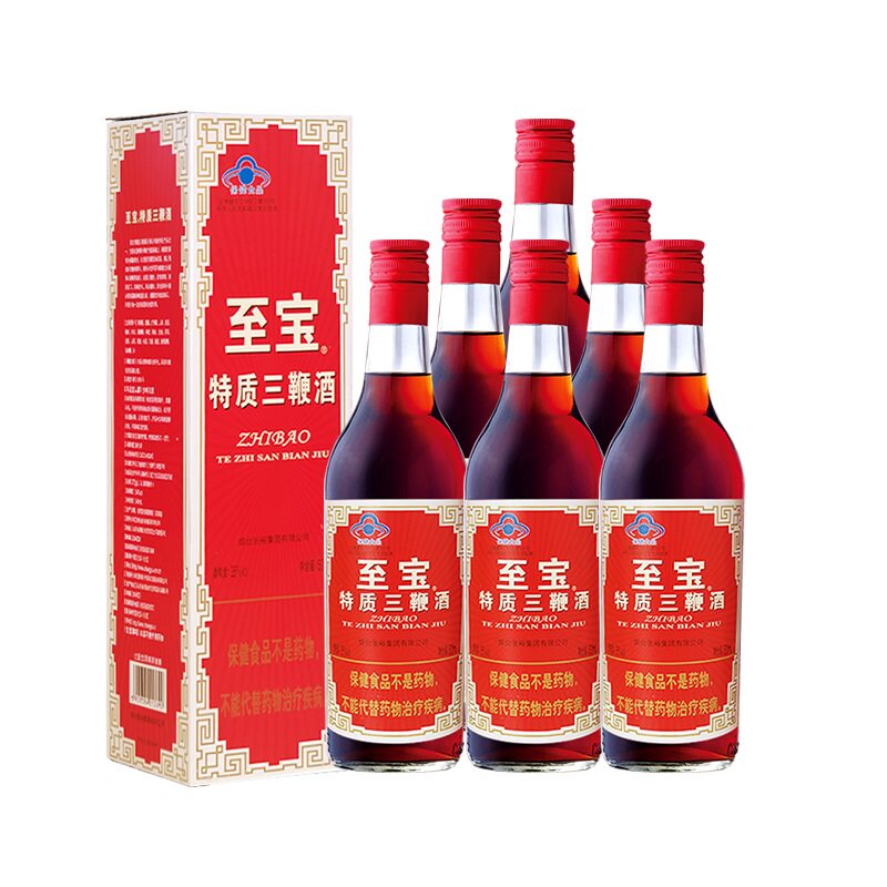 【正品保真】张裕集团至宝特质三鞭酒35度500ml*6瓶滋补保健酒图片