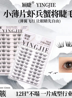 虾兵蟹将凌乱裸妆假睫毛