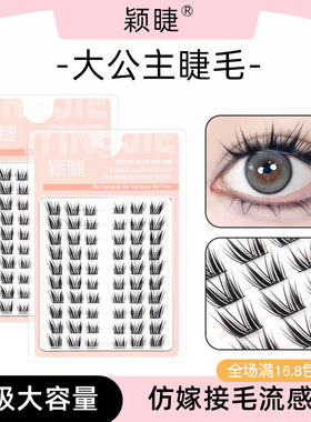 自然仿真单簇分段式假睫毛