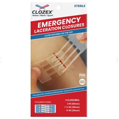 Clozex Emergency Laceration Closure Only- Close Wounds