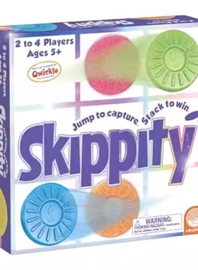 MindWare Skippity – Jump-and-Capture Board Game for 2 to