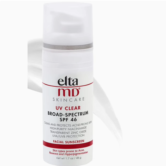 EltaMD UV Clear Face Sunscreen, SPF 46 Oil Free Sunscreen wi